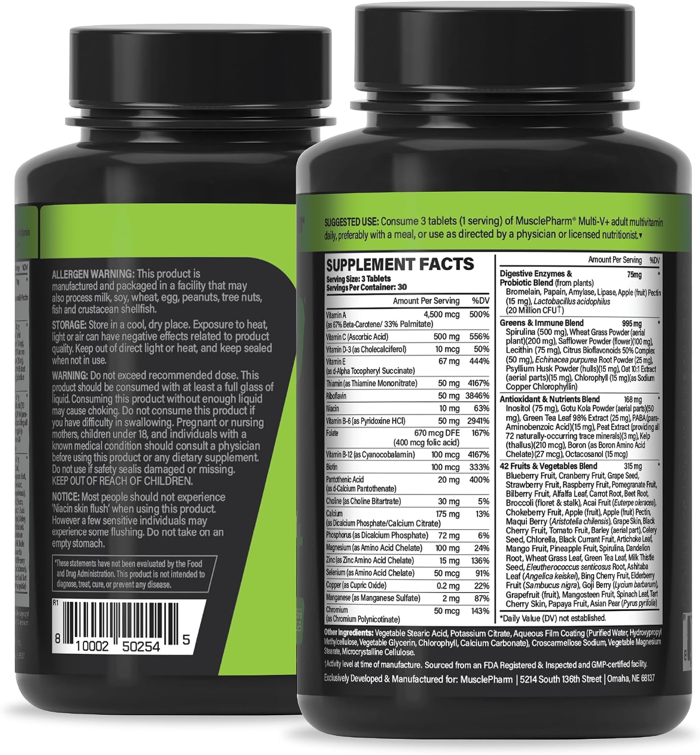 Muscle Pharm Essentials Multi-V+ – Daily Multivitamin for Men & Women (90 Tablets) - görsel 9