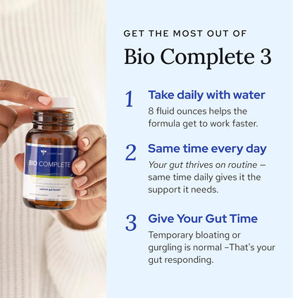 Gundry MD® Bio Complete 3 – Prebiotic, Probiotic, Postbiotic to Support Optimum Digestive Health, 90 Day Supply