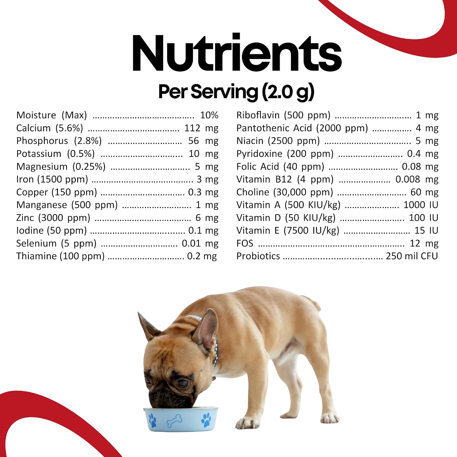 North Star Animal Nutrition Canine Multivitamin Supplement All-in-One - 227 g Powder for Dogs with Minerals, Vitamins, Prebiotics and Probiotics - görsel 4