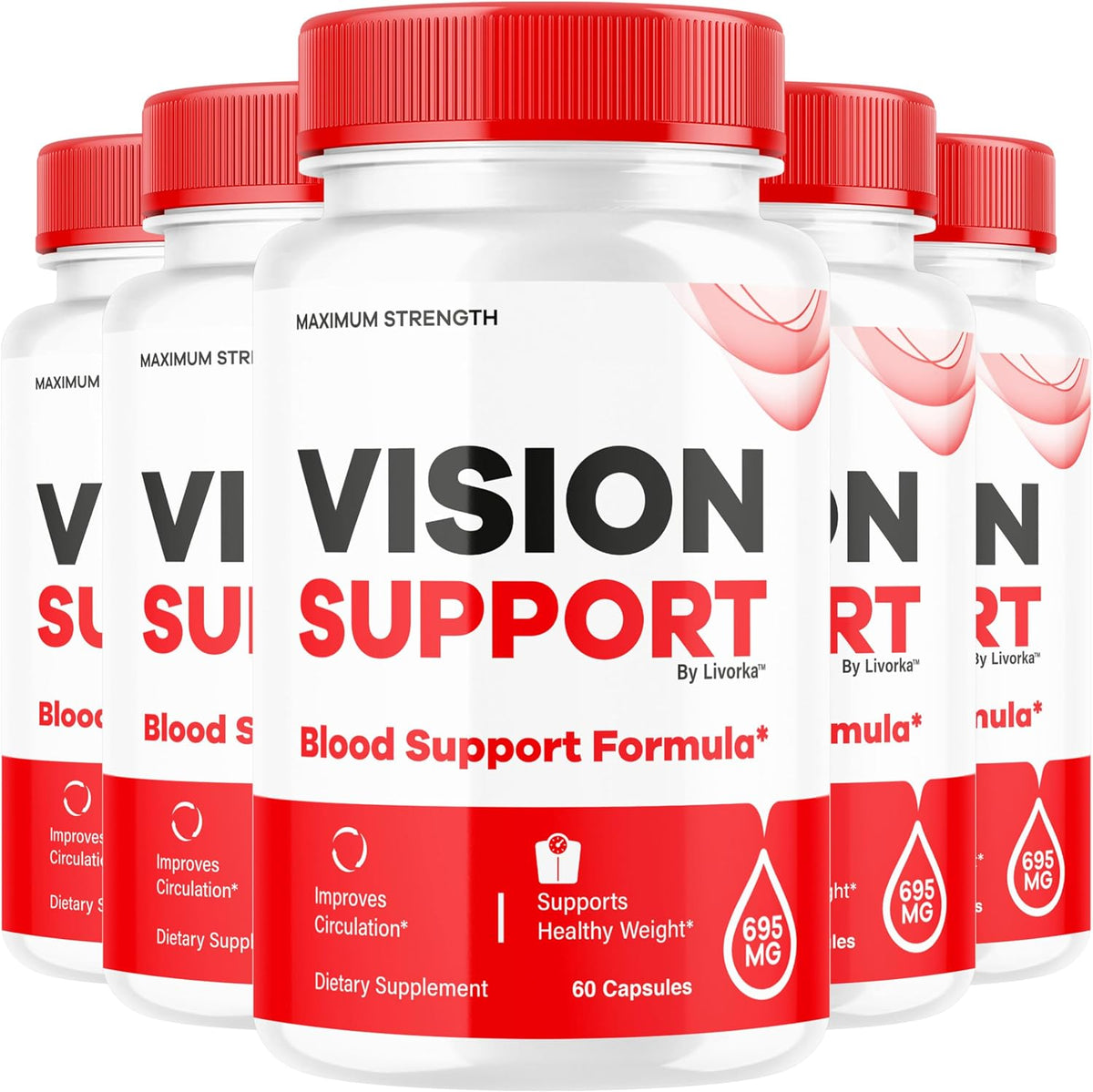 Vision Support Supplement - 300 Capsules (5 Month Supply) - görsel 1