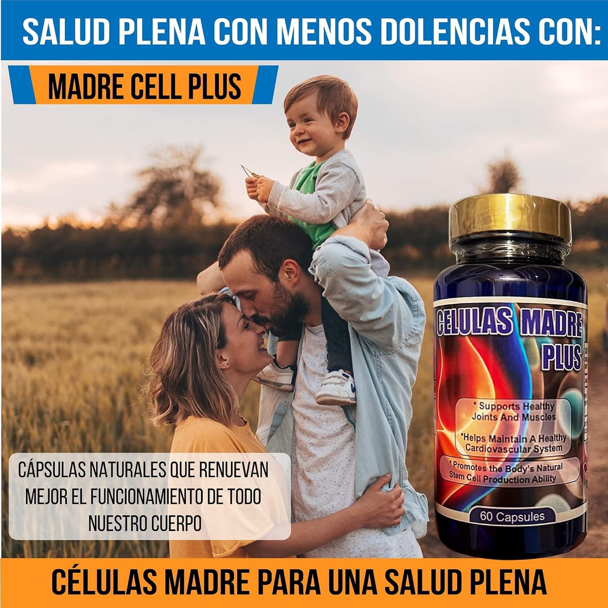 Madre Cell Plus Joint and Skin Support Supplement, 60 Capsules - görsel 2