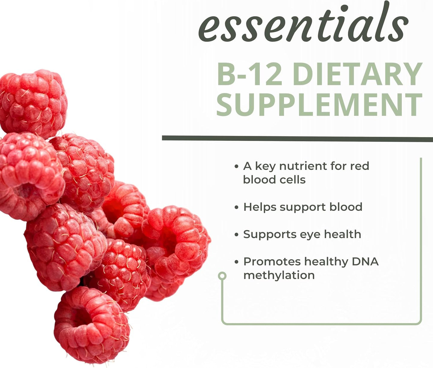 Optimal Health Systems Essential B-12 Drops: Whole Food B-12 for Energy, Red Blood Cell and Cognitive Support – Vegetarian, Non-GMO, Gluten-free, 60 mL - görsel 6
