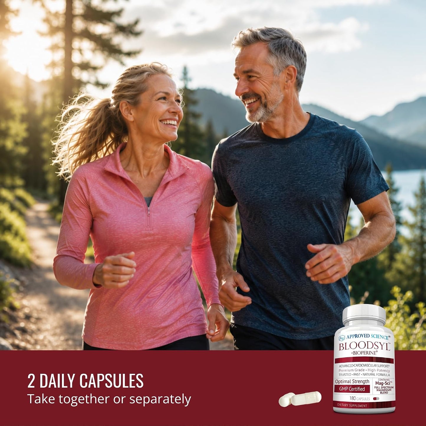 Approved Science Bloodsyl - Blood Pressure Support Supplement - Supports Blood Pressure Levels Already Within Normal Range - Hawthorn Berry, Garlic, Magnesium and Hibiscus Capsules - Vegan - 180 Capsules, 3 Months - görsel 3