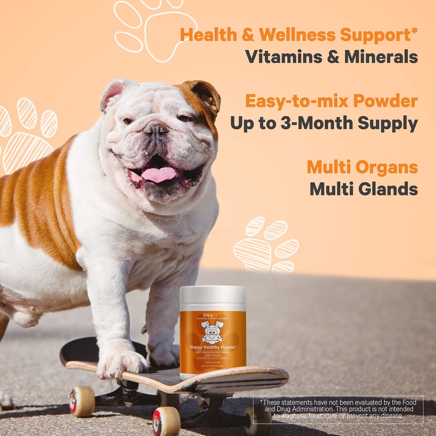 Happy Healthy Organs & Glands Supplement for Dogs - Freeze-Dried Raw Grass-Fed Beef Multi-Organ, 85 g - görsel 6