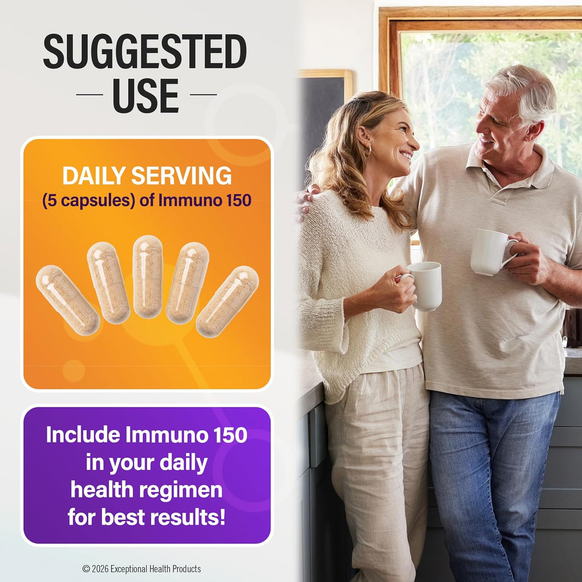 Immuno 150 – Immune Support Supplement with 70 Plant Minerals and 80 Nutrients (150 Vegetable Capsules) - görsel 4