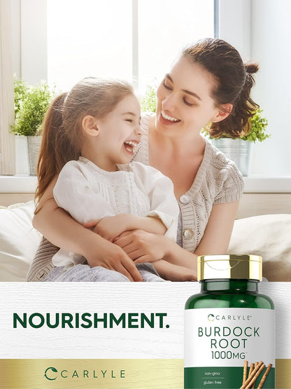 Carlyle Burdock Root Food Supplement | 200 Capsules | Arctium Lappa Extract | Traditional Herbal Remedy | Non-GM & Gluten-free