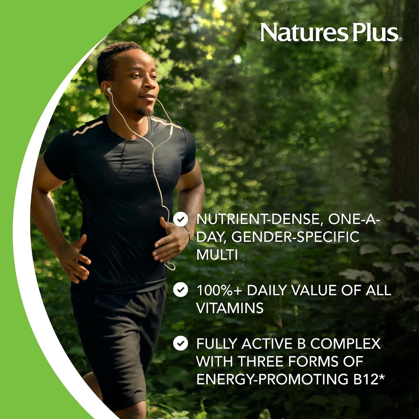NaturesPlus His Journey - Men's Multivitamin - 30 Tablets - görsel 3