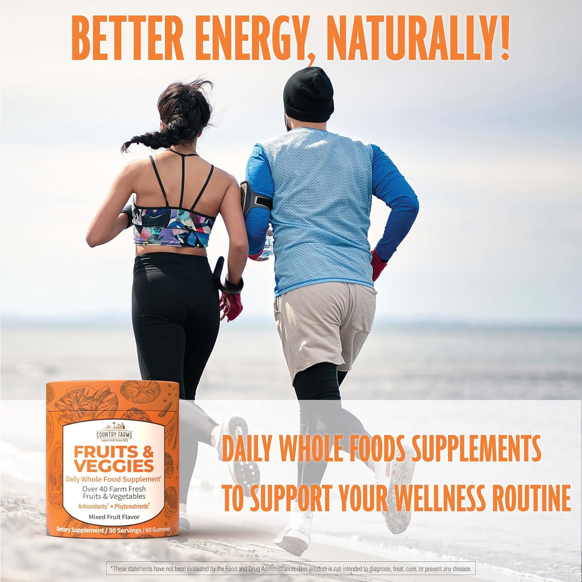 COUNTRY FARMS Fruit and Veg Gummies - Whole Food Supplement with Over 40 Farm Fresh Fruits & Vegetables – Image 5