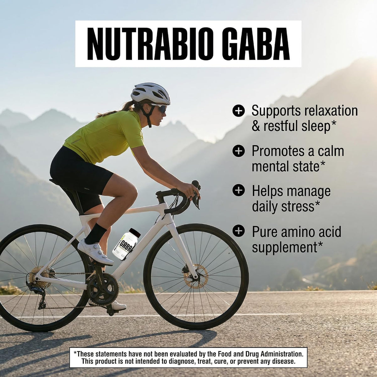 NutraBio 100% Pure GABA Food Supplement (Gamma-Aminobutyric Acid), 500mg – 90 Capsules - görsel 7