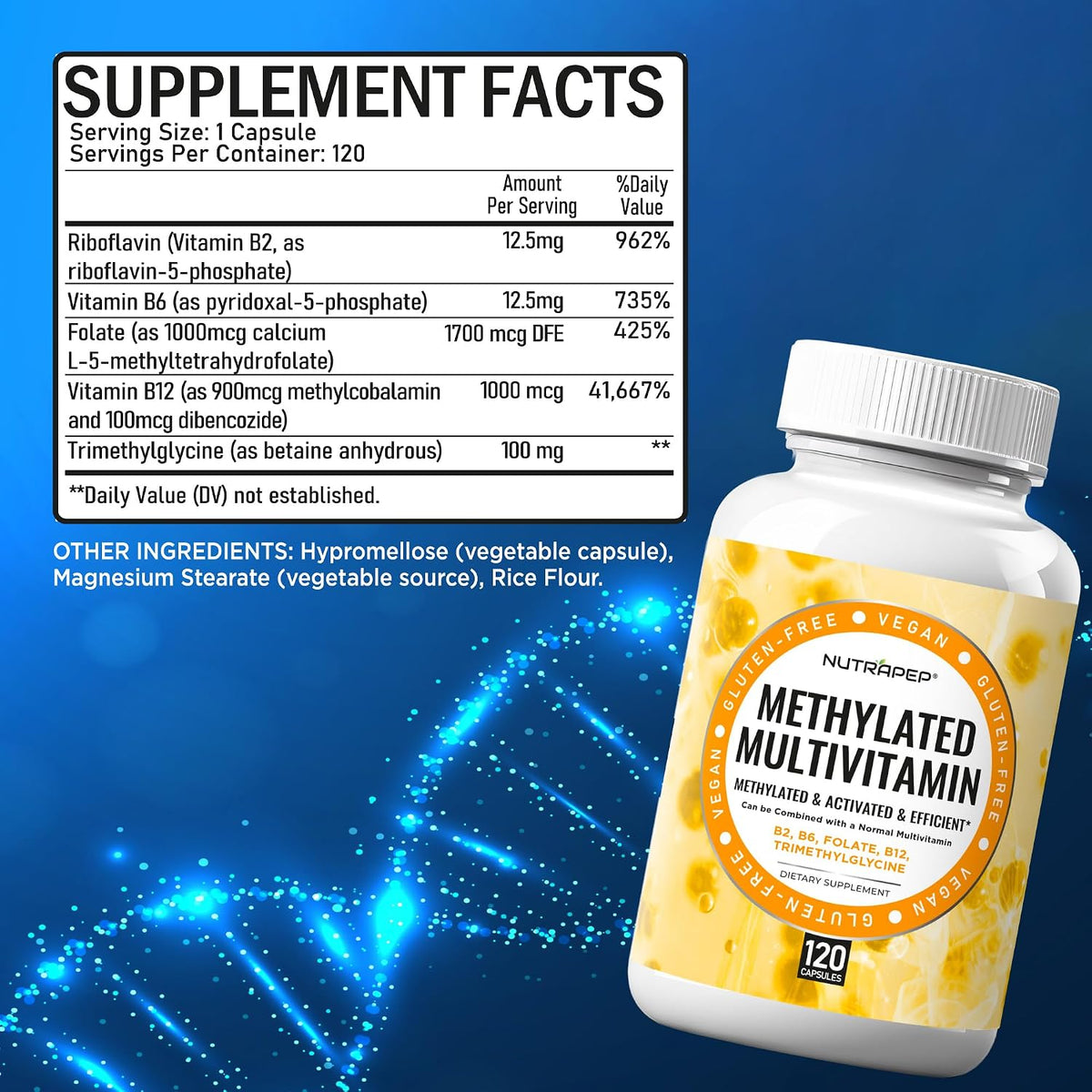 NutraPep Methylated Multivitamin with 5-MTHF and B-Complex - görsel 7