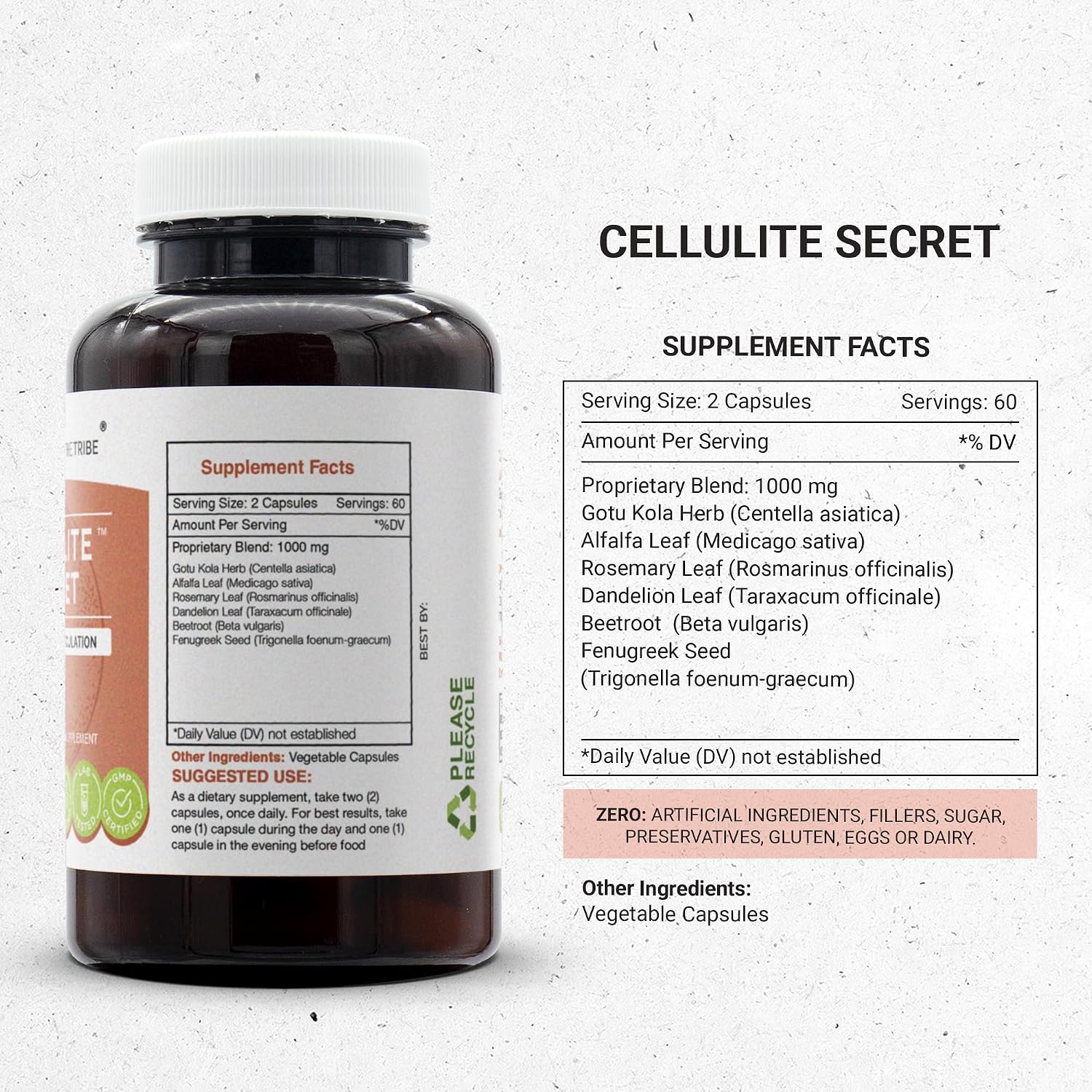 Secrets of the Tribe Cellulite Secret - 120 Capsules - görsel 3