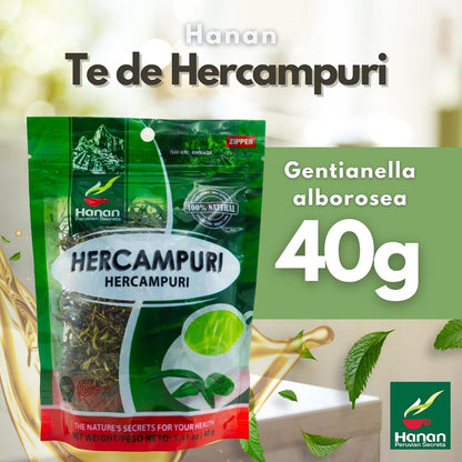 Hanan Peruvian Secrets Hercampuri – 100% Natural Gentianella Alborosea 40g (1.41oz) – Traditional Herbal Tonic