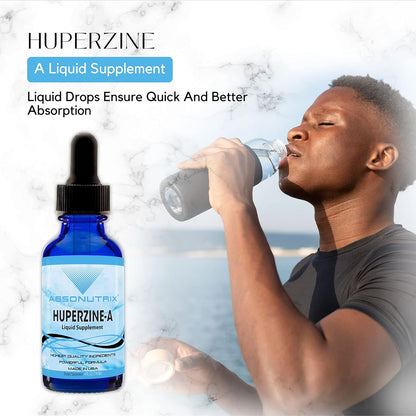 Absonutrix Huperzine-A Liquid Supplement - 400 mcg, 118 ml (4 fl oz), 200 Servings