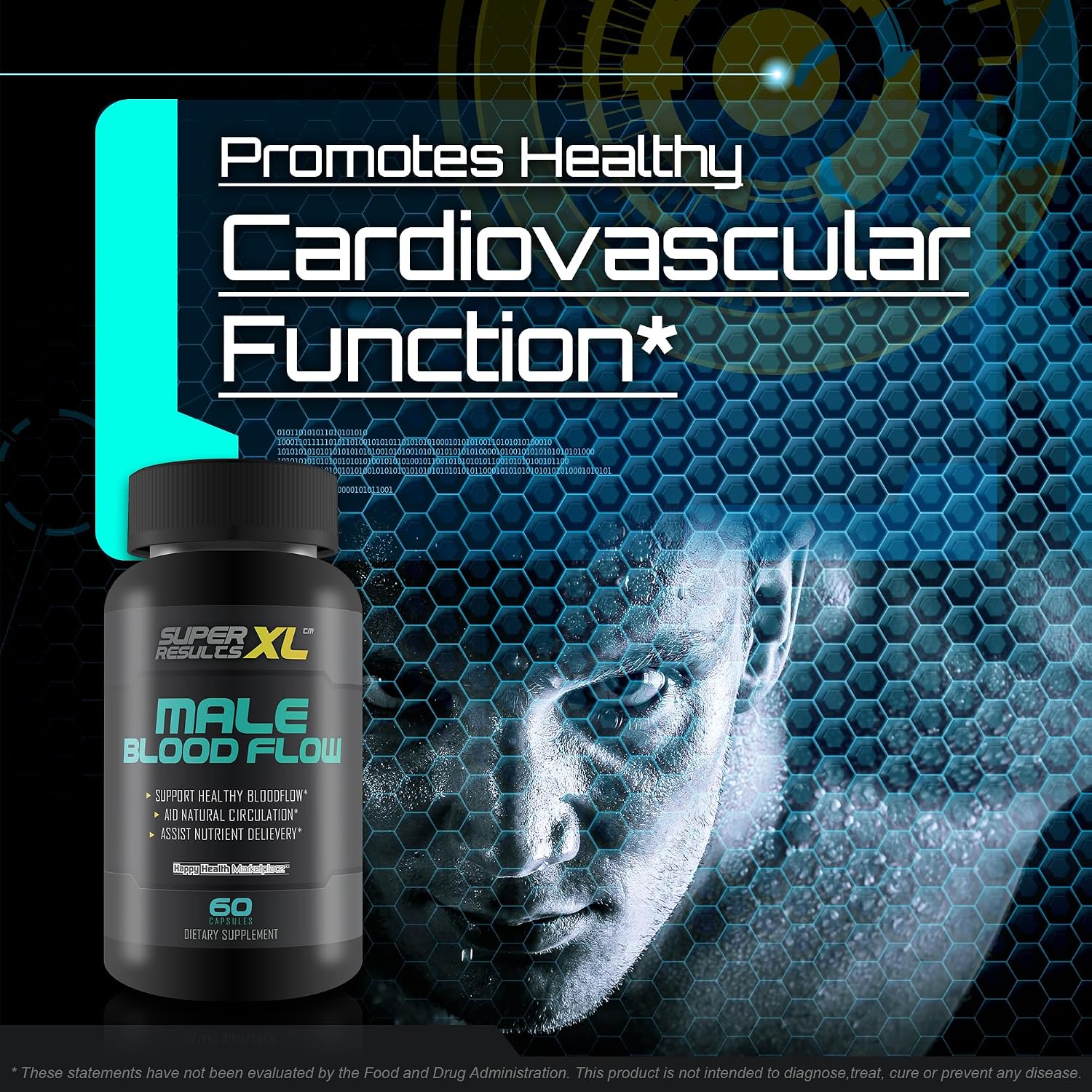 Male Blood Flow Support Supplement Super Results XL – Circulation Support for Men - görsel 5