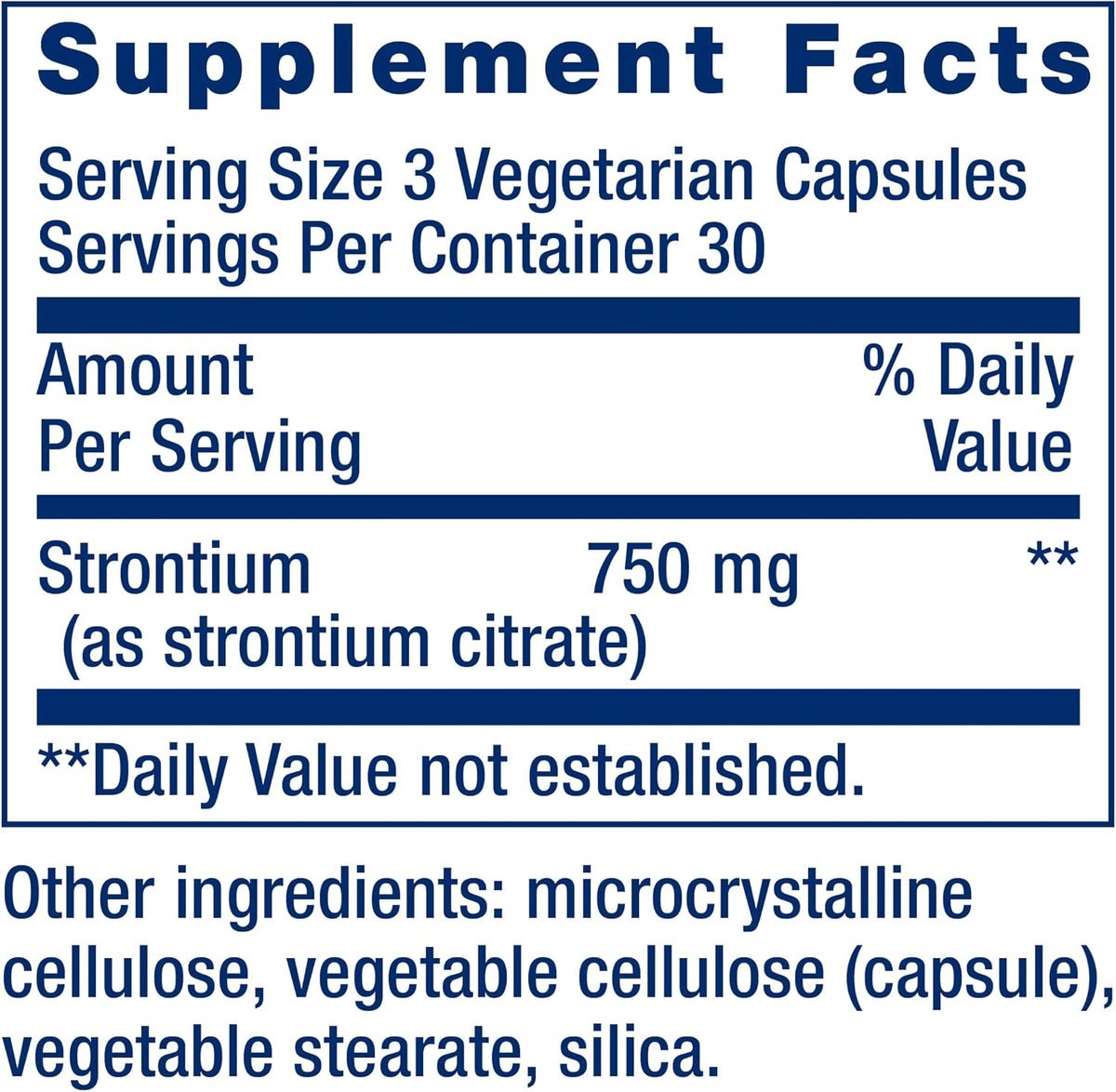 Life Extension Strontium Caps, Trace Mineral for Advanced Bone Health Support, 90 Capsules - görsel 3