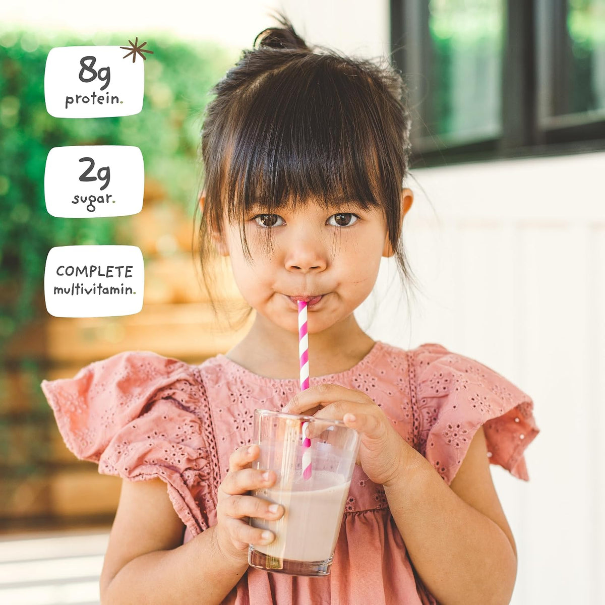 Vanilla Mighty Milk - Children's All-in-One Daily Protein Powder & Multivitamin with 2 Billion Probiotics & Organic Spinach - Natural Flavours, Colours & Sweeteners - 15-30 Servings - görsel 5