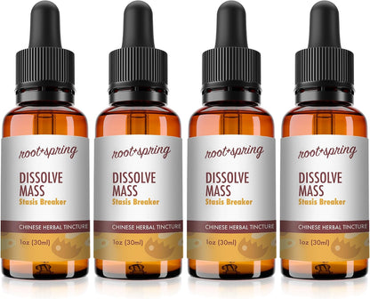 Dissolve Mass - Stasis Breaker - Herbal Tincture (Liquid Extract) Concentrate Formula with Dropper, Natural TCM Herb Blend Supplement - 1 fl oz (30 ml) (Pack of 2)