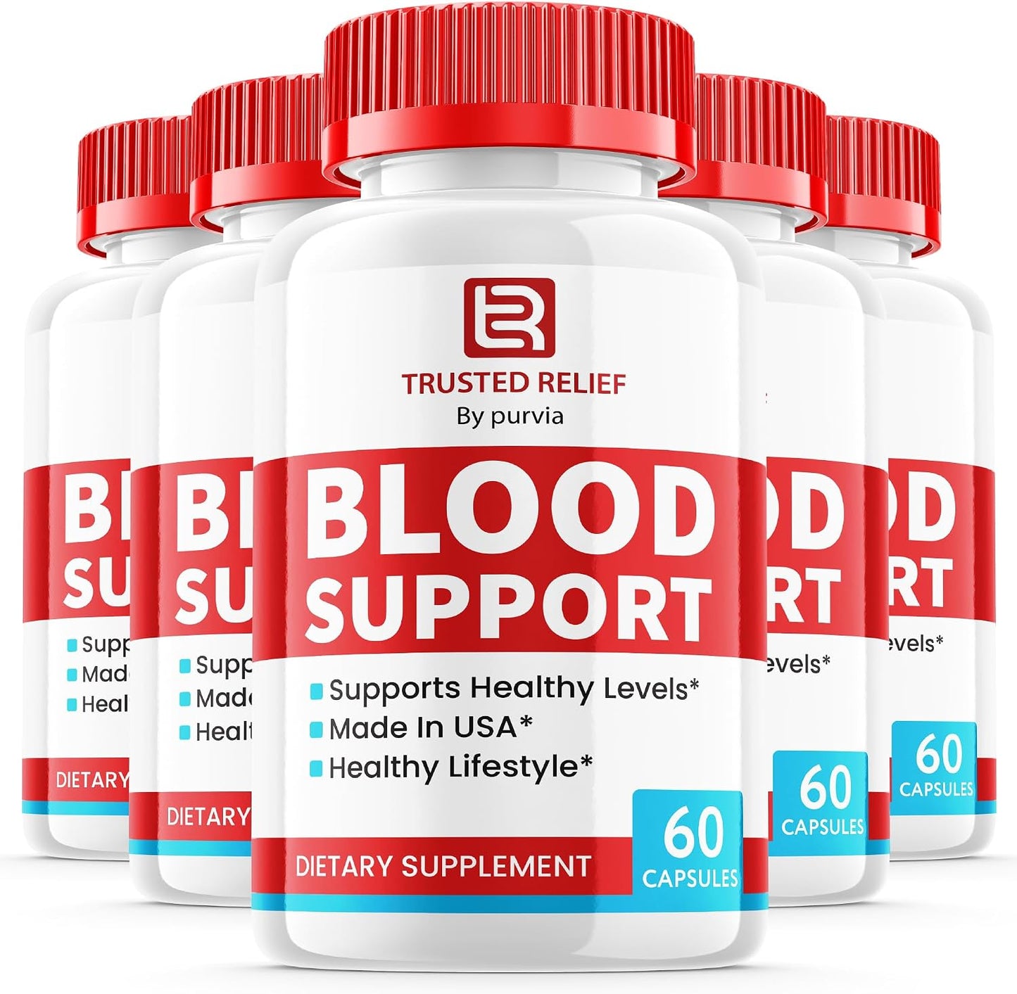 Trusted Relief Blood Support Capsules - 300 Capsules - görsel 1