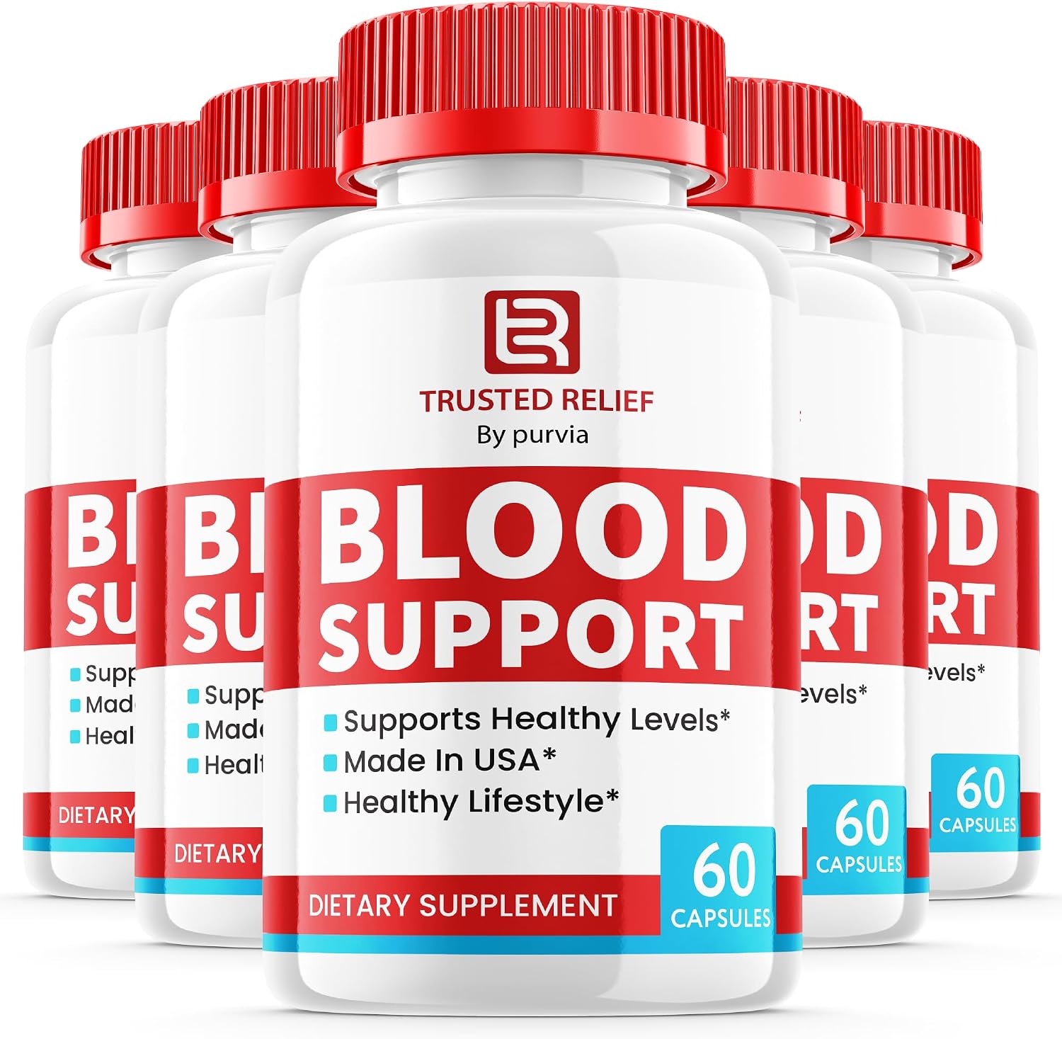 Trusted Relief Blood Support Capsules - 300 Capsules - görsel 1