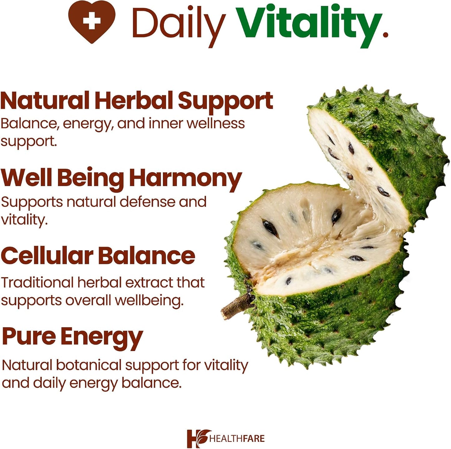 Healthfare Graviola Soursop Extract 5000mg | Annona Muricata | 200 Vegan Capsules | High Potency Leaf & Fruit Blend | Non-GM | Gluten-Free - görsel 7