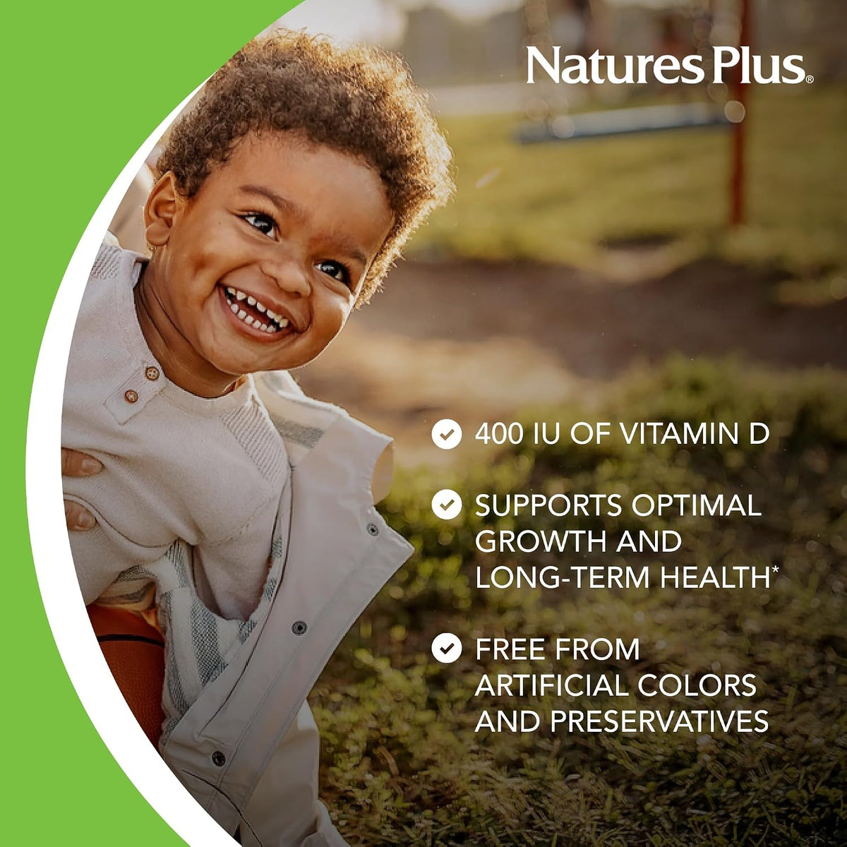 NaturesPlus Animal Parade Liquid Vitamin D3 Drops for Children – 400 IU, Orange Flavour, 10 mL – 365 Servings - görsel 4