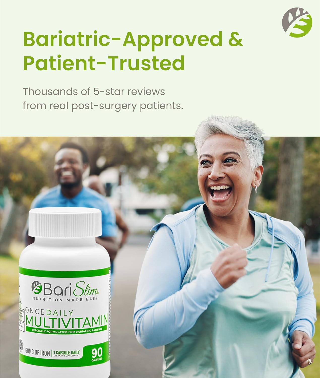 BariSlim Once Daily Bariatric Multivitamin Capsule with 60mg Iron - görsel 8