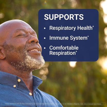 U.S. Doctors' Clinical Lung Support Food Supplement - 12 Chinese Herbs with Vitamins A, C, Magnesium & Zinc - Respiratory & Immune Health - Non-GM, Gluten-free - 60 Capsules