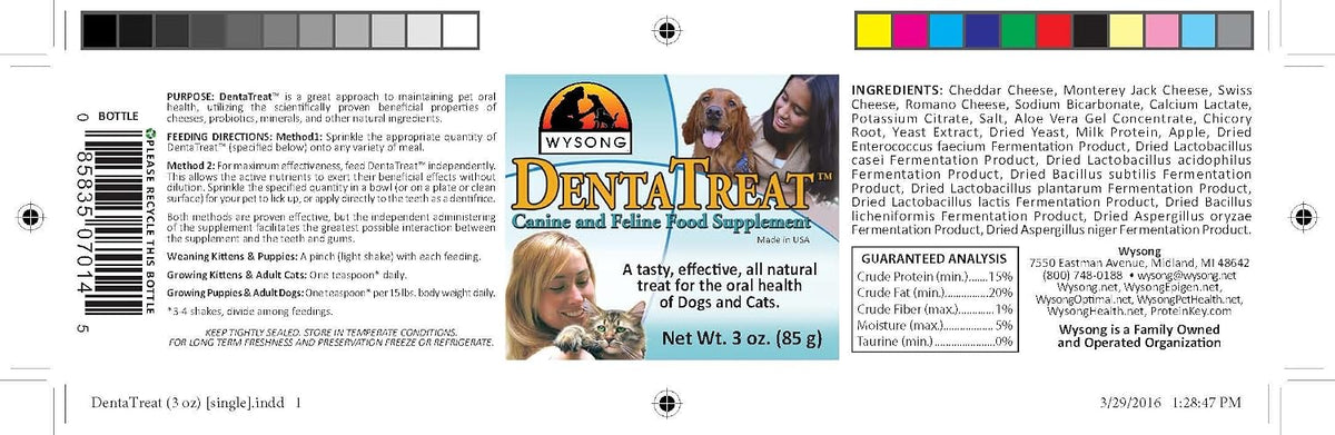 Wysong Dentatreat Canine & Feline Food – Probiotics: Beneficial bacteria such as Lactobacillus strains can help – Image 2