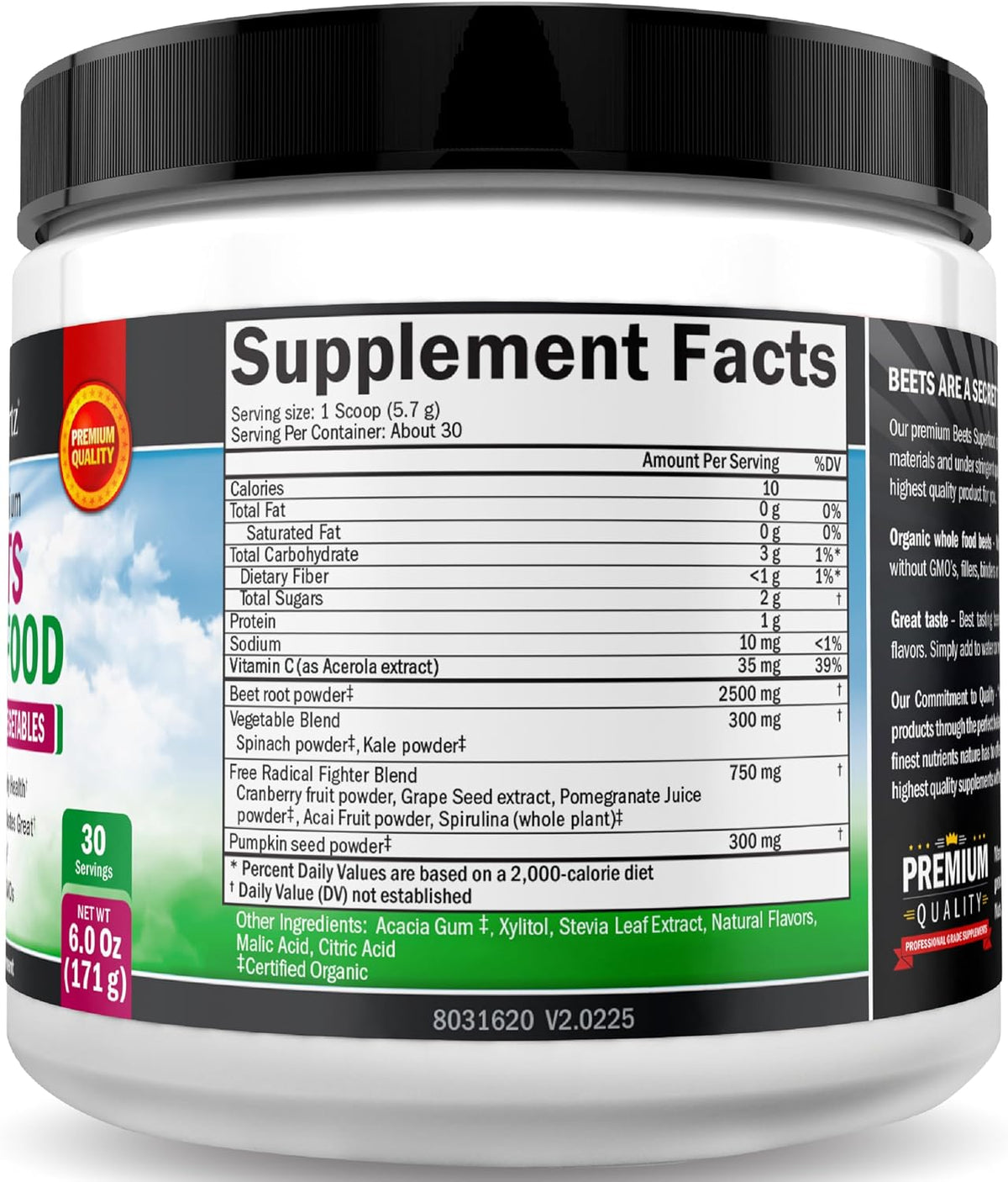 BioSchwartz Beetroot Powder – Superfood Supplement with Vitamin C and Organic Antioxidant-Rich Fruits and Vegetables - görsel 6