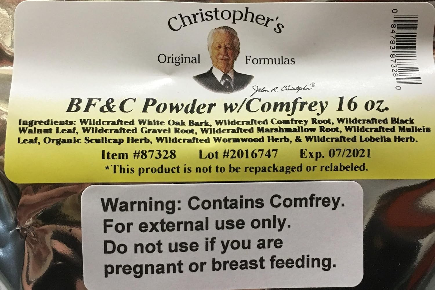 Christopher's Original Formulae BF and C Powder with Comfrey - görsel 2