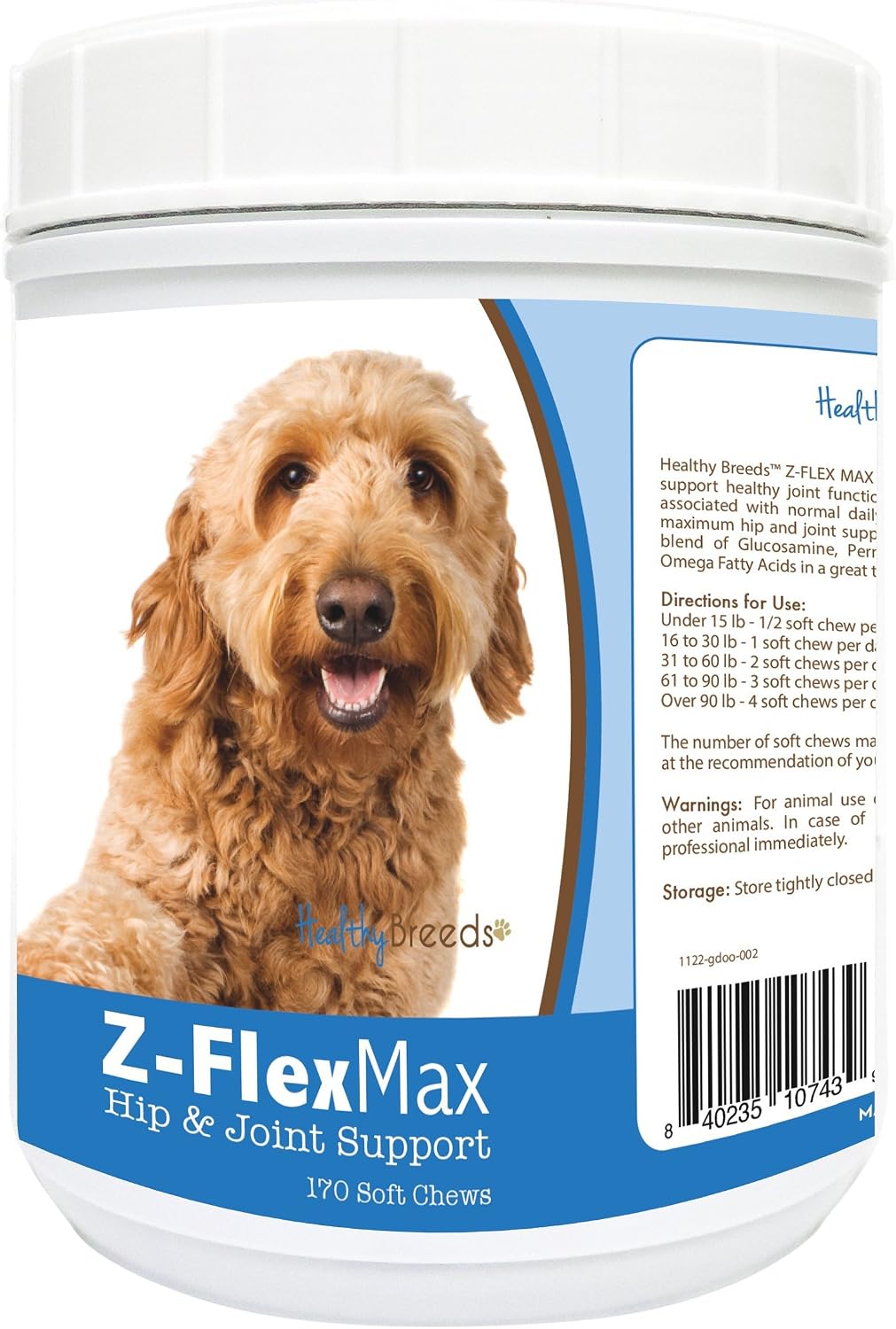 Healthy Breeds Beagle Z-Flex Max Hip and Joint Soft Chews, 170 Chews - görsel 9