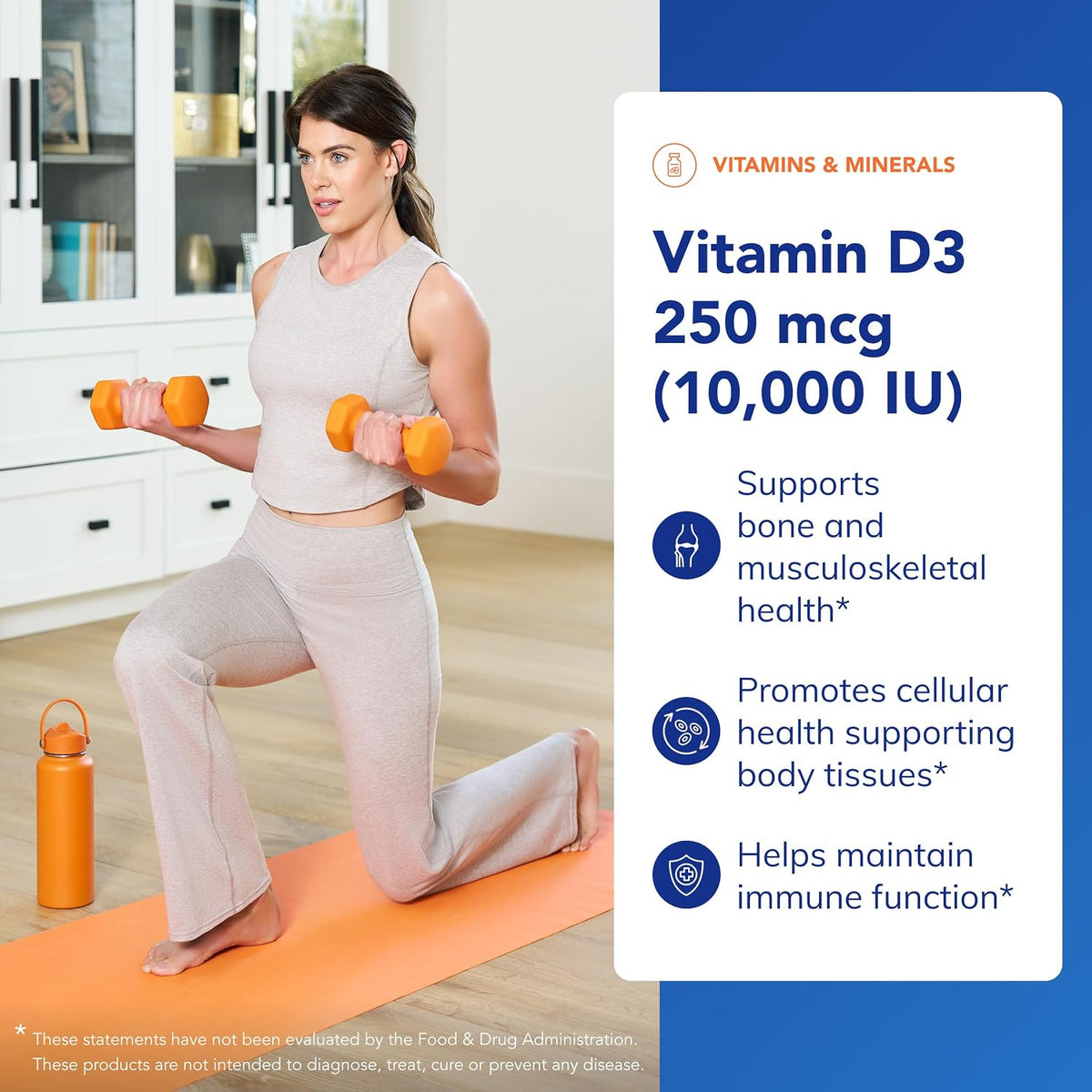 Pure Encapsulations Vitamin D3 250 µg (10,000 IU) – 120 Capsules - görsel 3