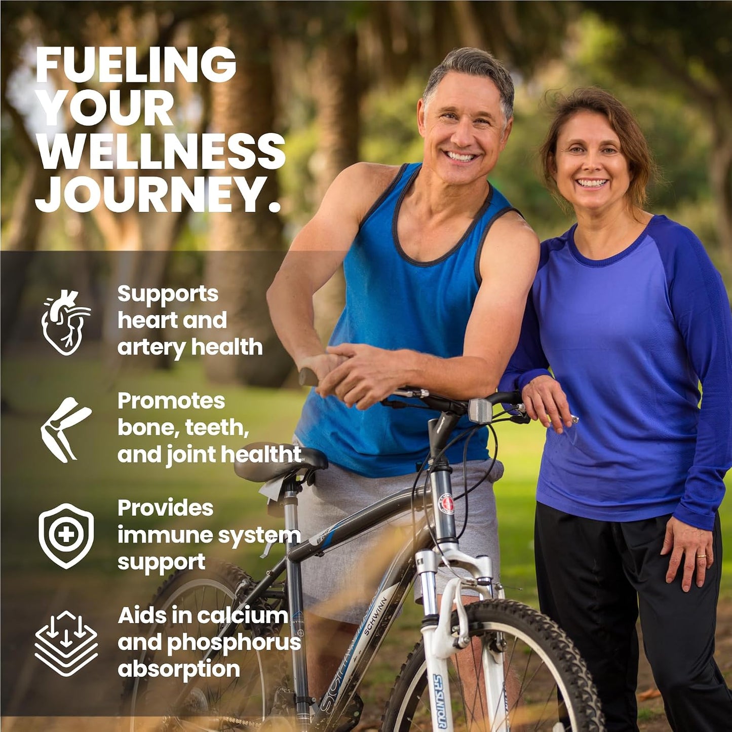Whole Nature Vitamin D3 K2 Supplement with BioPerine - 5000 IU D3 + K2 MK-7 for Bone and Heart Support - 60 Vegan Capsules - görsel 3