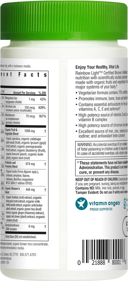 Rainbow Light Certified Women's Multivitamin - 120 Capsules