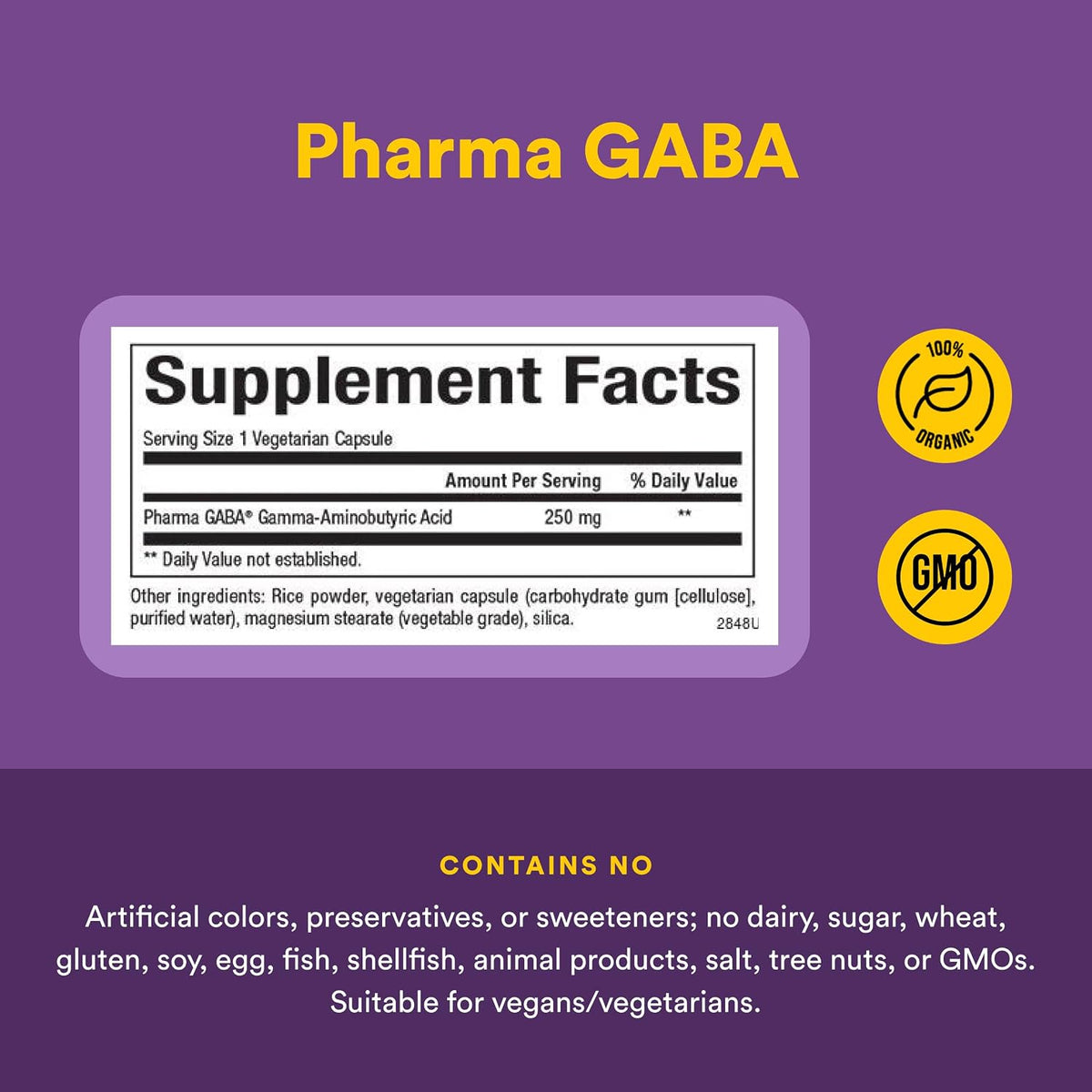 Natural Factors Pharma GABA – Food Supplement for Relaxation and Calm (60 Chewable Tablets) - görsel 4