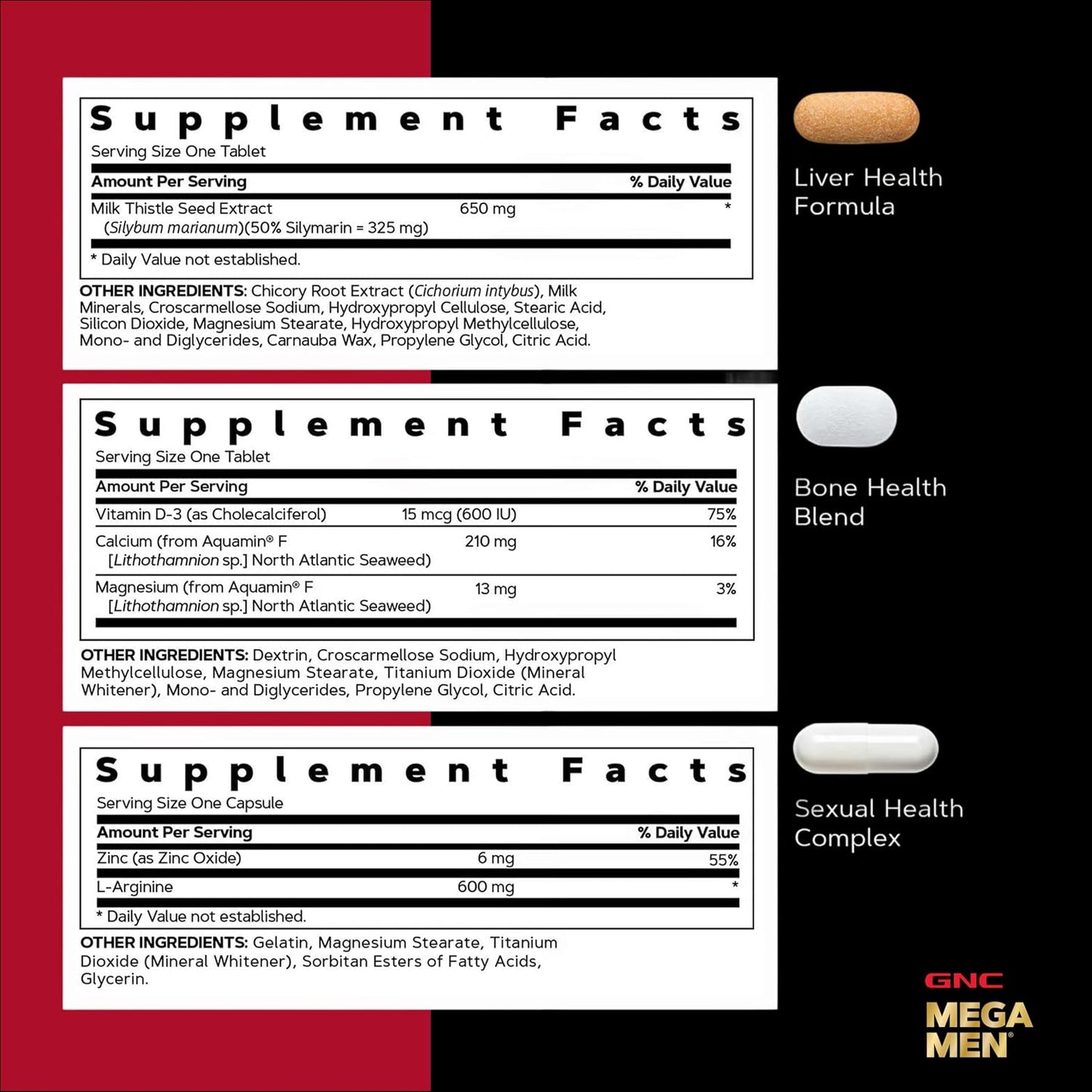 GNC Men's 30+ Vitapak Programme – 5-in-1 Daily Multivitamin with Minerals, Bone Support & Relaxation - görsel 9
