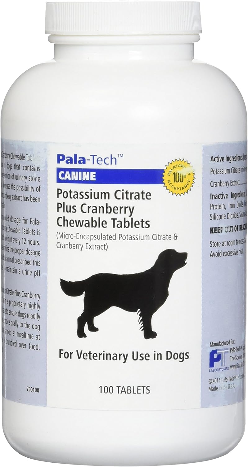 Potassium Citrate Plus Cranberry, 100 Chewable Tablets (Pack of 4) - görsel 1