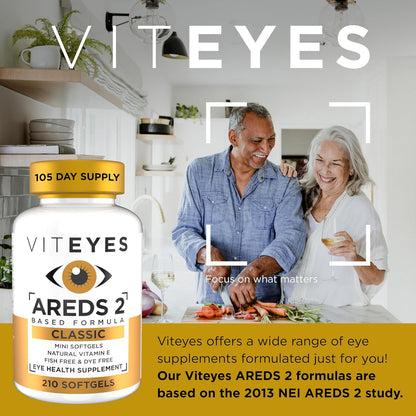 Viteyes AREDS 2 Classic Macular Health Formula Softgels – 210 Softgels
