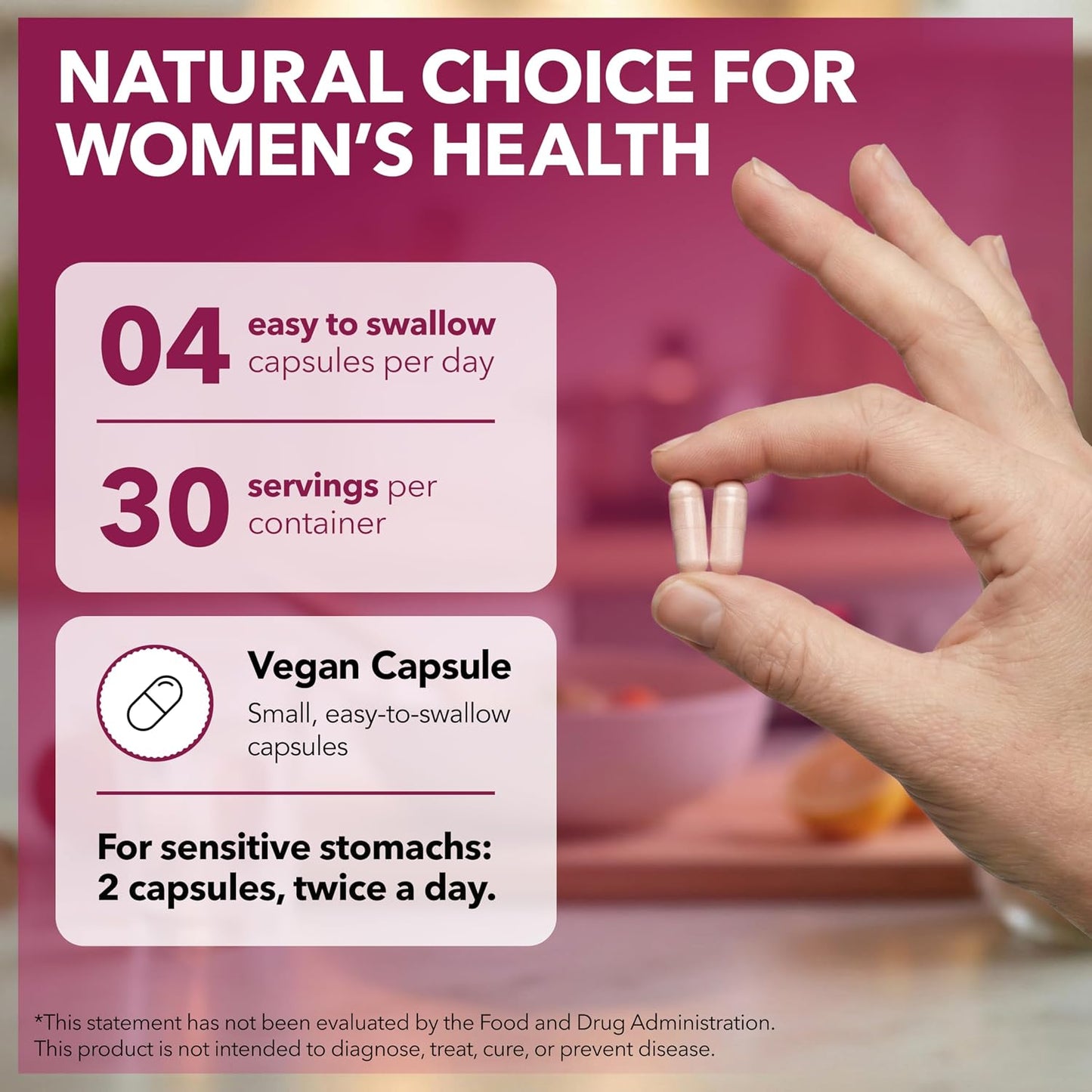 Intimate Rose Myo-Inositol & D-Chiro Inositol Supplement with Folate and Vitamin D - 40:1 Ratio Capsules - görsel 6