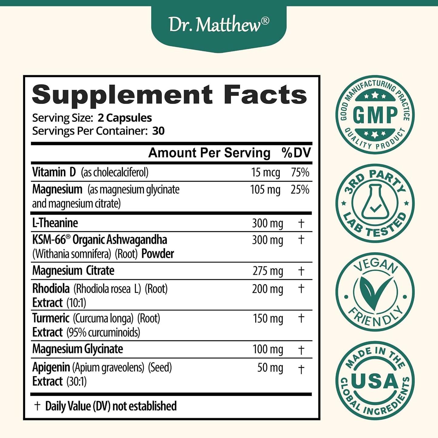 Dr. Matthew CortiRest | Cortisol Reducer & Adrenal Support Supplement - görsel 7