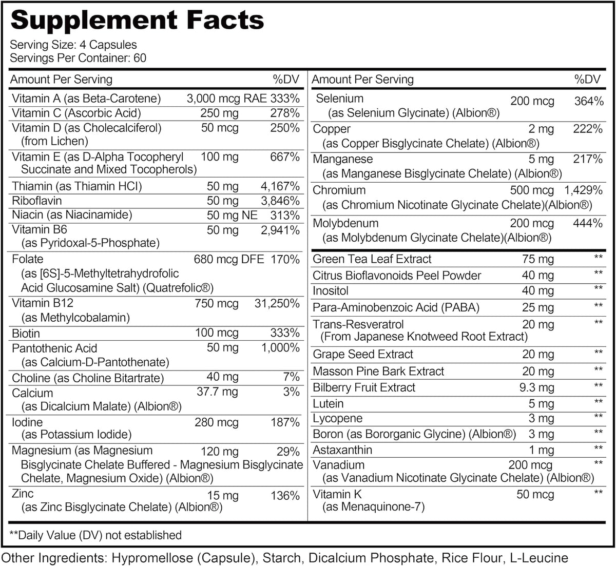 Lively Vitamin Co. Multivitamin - 37 Vitamins, Minerals and Extracts - 240 Vegetarian Capsules - görsel 5