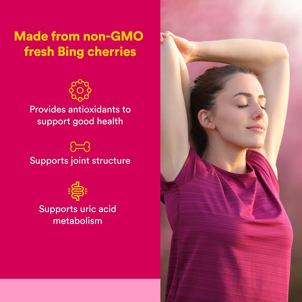 CherryRich by Natural Factors - Super Strength Cherry Concentrate - Antioxidant Support for Healthy Joints & Uric Acid Metabolism - 90 Softgels - görsel 2