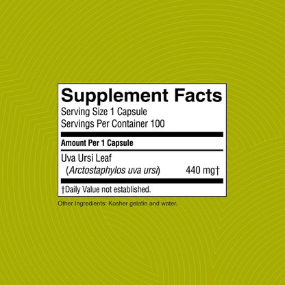 Uva Ursi - 100 Capsules