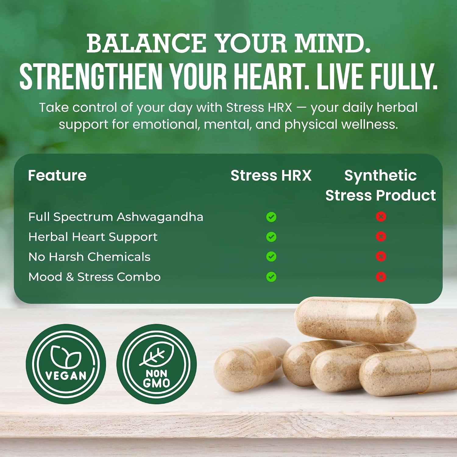 Stress Hrx, Ashwagandha Supplement Capsules, 600 mg, 60 Count - görsel 6