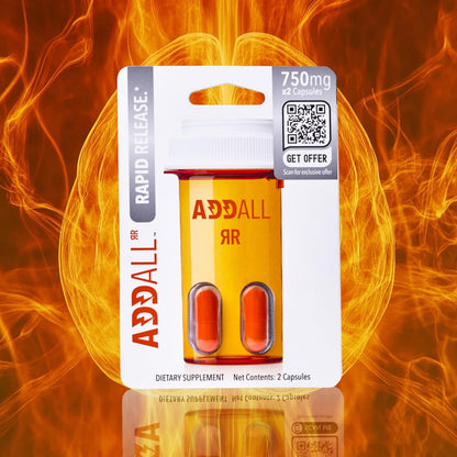 Addall Rapid Release Supplement (5 Pack) – Nootropic for Focus, Energy & Mental Clarity