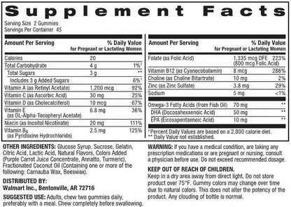 Spring Valley Prenatal Multivitamin Gummies, 90 Gummies