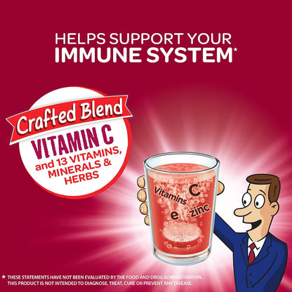 Airborne Very Berry Effervescent Tablets, 1000mg Vitamin C – Immune Support – 10 Count (Pack of 3)
