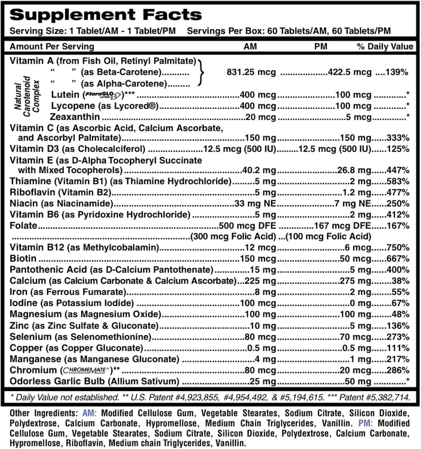 MDR Fitness Tabs Patented AM/PM Multivitamin for Men – Doctor Formulated Daily Supplement with Targeted Nutrients for Energy, Brain Function, Immunity & Cardio Health – Gluten-free – 2 Month Supply - görsel 2
