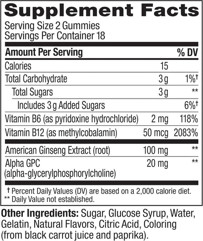 OLLY Laser Focus Gummy - Berry Tangerine - 36 Gummies
