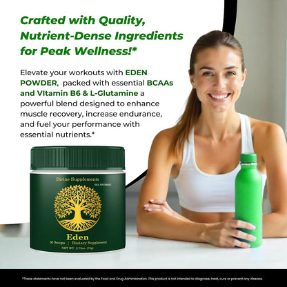 Eden Powder - Official Eden Energy Supplement Powder - Maximum Strength, All-Natural Overall Health, Energy and Immune Support (5 Pack)